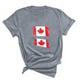 thumbnail image 3 of FAIWAD T-Shirt d'Été pour Femmes Fête du Canada Léger à Manches Courtes Col Rond T-Shirts Hauts Imprimé Graphique Blouses de Détente Basiques, 3 of 3