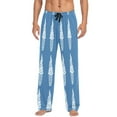 thumbnail image 2 of Ice Cream Pattern Mens Cotton Pajama Pants Long Staple Lightweight Sleep Bottoms with Pockets Breathable, 2 of 7