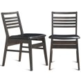 thumbnail image 2 of Patiojoy Set of 2 Dining Side Chairs Wood, PU, Sponge, 2 of 10