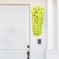 thumbnail image 4 of Decoración de flores colgantes de pared de rosas artificiales | Enredadera de flor sintética de 80 cm | Arreglo floral artificial de larga duración para el hogar, balcón, jardín, escaparate | Fácil, 4 of 8