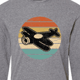 thumbnail image 4 of Inktastic Vintage Airplane Retro Sunset Long Sleeve T-Shirt, 4 of 5