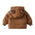 thumbnail image 3 of Hotiary Baby Boys Girls Winter Padded Jacket Toddler Hooded Bear Ears Long Sleeve Zipper Down Jacket Kids Warm Thicken Puffer Outerwear for 2-8 Years, 3 of 8