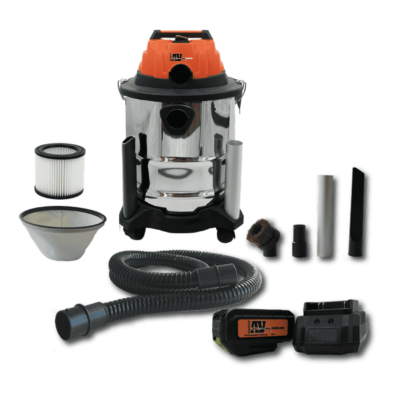 Pellethead Ash Vault Pro Cordless 20V DC Fireplace & Stove Vacuum Cleaner