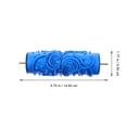 thumbnail image 2 of WHAMVOX Decorative Paint Brush Tool Wall Pattern Roller Rubber Glue Roller (Blue), 2 of 8