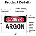 thumbnail image 2 of (2 Pack) Argon OSHA Danger Sign 10 Inch X 7 Inch Vinyl Label Decal Sticker Weather Resistant, UV Protected for Workplace, Business, and Construction Site, Made in the USA, 2 of 7