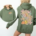 thumbnail image 4 of Hoodie 'Hello Pumpkin' – Cute pumpkin and ribbon graphic for the fall. Perfect for Halloween., 4 of 6