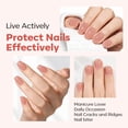 thumbnail image 5 of Modelones Nail Strengthener and Ridge Filler,Nude Pink Nail Hardener with Keratin & Jojoba Oil,5-Free Extra Strong Nail Repair Treatment for Damaged Weak Brittle Nails,Sheer Tinted Polish,0.51 fl oz, 5 of 10