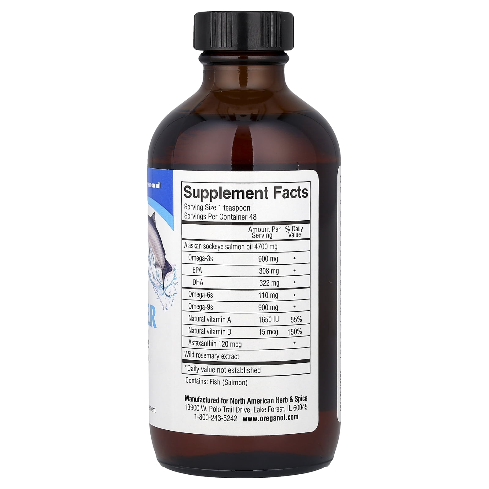 North American Herb & Spice Wild PolarPower, Real Vitamin D-Plus with Vitamin A & Omega 3s, 8 fl oz (240 ml)