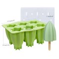 thumbnail image 2 of Molde de helado de silicona Carambola, molde de hielo para paletas de silicona Carambola de 6 cavidades, molde para paletas de hielo DIY, rendimiento finamente afinado, 2 of 8