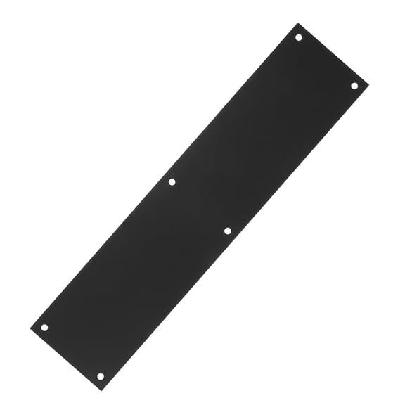 Hemobllo Black Metal Door Kick Plate Protector for Interior and Exterior Doors, Shield with Easy Installation