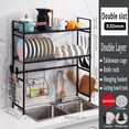 thumbnail image 1 of FUTATA Dish Drying Rack Over The Sink - Stainless Steel Utensil Holder Dish Drainer Kitchen Organization and Storage Shelf for Home Kitchen Counter Space Saver, 1 of 5