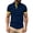 Dark Blue, variant on Bovxnpu Mens Short Sleeve T Shirts Men's Button Up Button Casual Fashion Daily Tops