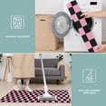 thumbnail image 6 of Black and Pink Checkerboard Pattern Kitchen Rugs Sets Of 3,Kitchen Runner Rugs Non Skid Washable,Decorative Kitchen Floor Mats for Kitchen,Sink,Laundry,17"x30"+ 17"x47" + 17"x59", 6 of 6