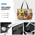 thumbnail image 3 of Sigee Holiday Christmas Stars Print Extra Large Waterproof Beach Travel Bag with Zipper - Durable and Versatile for Vacation, Gym, and Daily Use, 3 of 7
