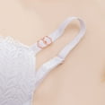 thumbnail image 6 of Bras for Women Plus Size, Xunlbb Woman's Solid Color Lace Thin Style Ventilate Back Buckle Bra Steel Rim(White,75B), 6 of 7