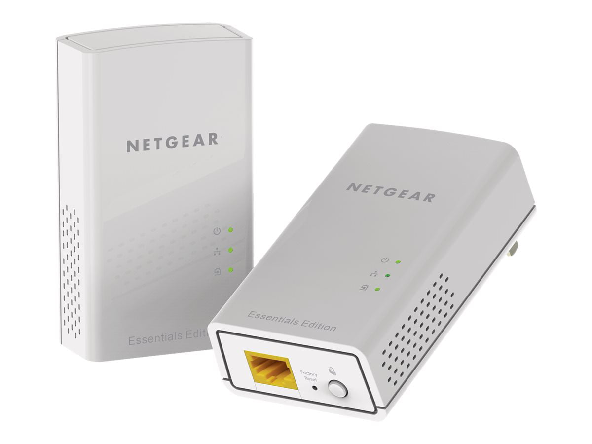 NETGEAR Powerline PL1010 - Essentials Edition - powerline adapter kit - GigE, HomePlug AV (HPAV), AV (HPAV) 2.0, IEEE 1901 - wall-pluggable (pack of 2) - Walmart.com