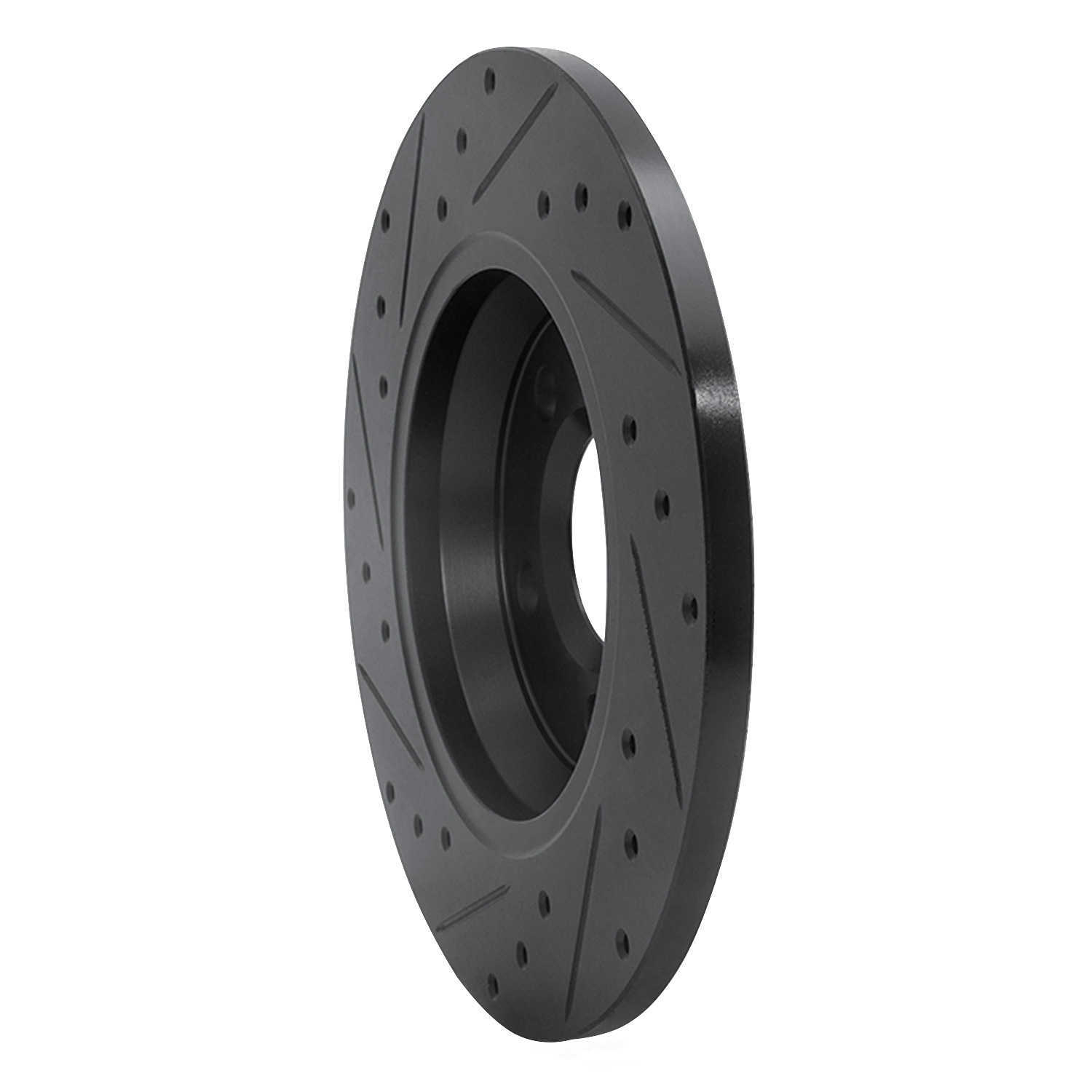 Dynamic Friction Company 633-74047R DFC Brake Rotor - Drilled And Slotted - Black