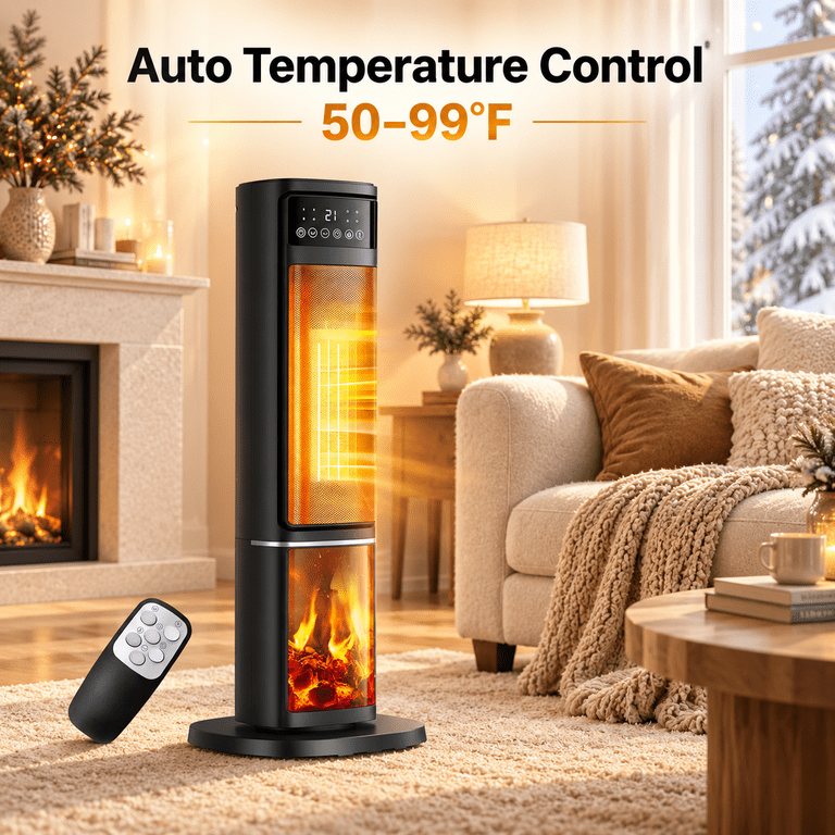 Vebreda 1500W Electric Ceramic Tower Space Heater photo 2