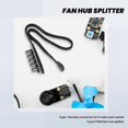 thumbnail image 2 of Host Case PC Cooler Fan Power Cable 1 Female to 5 Male 4Pin Socket Fan Hub Splitter Cable for 4Pin P, 2 of 5