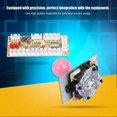 thumbnail image 3 of Kit Double Bouton Électroplaqué 32mm + Joystick 5P Jaune Kit Arcade USB, 3 of 5