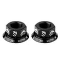 thumbnail image 2 of Tuerca de eje de brida grande para buje de rueda de bicicleta de 2 piezas para ciclismo de ciclo de bicicleta de engranaje fijo - colores seleccionado Negro Baoblaze Tuerca de cubo de bicicleta, 2 of 8