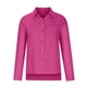 thumbnail image 4 of Umfun - Blusa informal de manga larga con botones para mujer, estilo informal, con cuello en V y solapa, holgada, con bolsillo, color rosa intenso, talla 5XL, 4 of 5