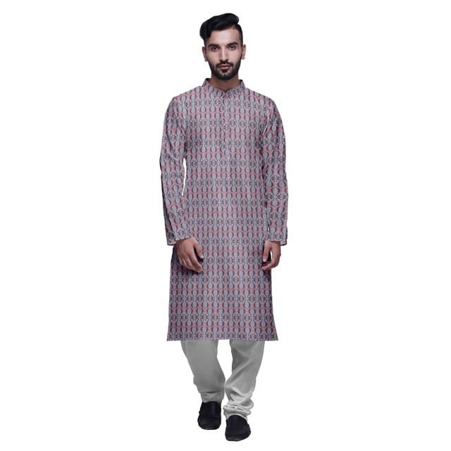 Atasi Kurta Imprimé de Designer pour Garçons Ensemble Kurta Pyjama Décontracté Vêtements d'Été