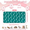 thumbnail image 2 of 2Pcs Washable Guinea Pig Pee Pads 47 x 24 inch Waterproof Reusable Guinea Pig Cage Liners Absorbent Bedding Training Mat for Small Animal Rabbit Hamster Hedgehogs, 2 of 10