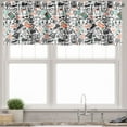 thumbnail image 3 of Ambesonne Indie Valance & Curtain, Hipster Fashion Sketch, 55"x45", Seafoam Orange Black, 3 of 6