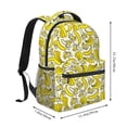 thumbnail image 2 of Easygdp Banana Mochila Ergonómica Versátil para Laptop - Múltiples Bolsillos, Correas Ajustables, Unisex para Escuela, Viajes y Actividades al Aire Libre-One Size, 2 of 5