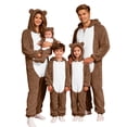 thumbnail image 3 of FUZHIQ Family Pajamas Matching Sets Winter Fuzzy Xmas Pjs Cute Holiday Flannel Sleepwear Christmas Onesie, 3 of 7