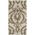 thumbnail image 3 of SAFAVIEH Florida Jennine Damask Shag Area Rug, Cream/Beige, 4' x 6', 3 of 11