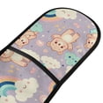 thumbnail image 2 of Dailycode Double Sided Oven Mitt with Loop Heat Resistant Kitchen Long Potholders 7" x 35" Cartoon Bear and Cloud Rainbow, 2 of 6