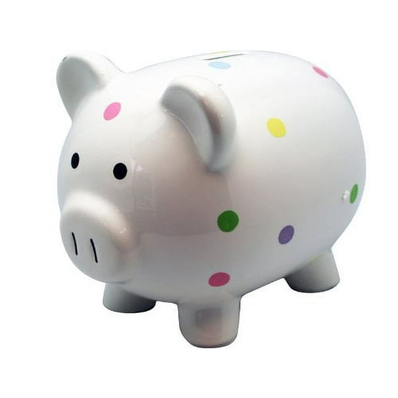 Ceramic Large Polka Dot Piggy Bank By Circo Baby
