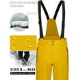 thumbnail image 4 of Mapamyumco Men's Snow Insulated Ski Bib Pants, Waterproof Windproof Snowboard Hiking Pants with Detachable Suspenders Old Gold S, 4 of 8