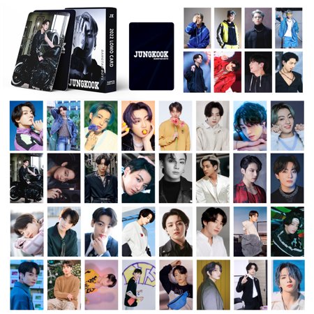 55Pcs Kpop JUNGKOOK Photocards JUNGKOOK Mini Lomo Cards JUNGKOOK Single Album Cards Photocards Set for Fans