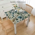 thumbnail image 2 of nygtbtfer  Meadow Views Indoor/Outdoor Floral Print Fabric Tablecloth, Blue, Green and Yellow Wildflower Design, Stain and Water Resistant Tablecloth White, 2 of 7