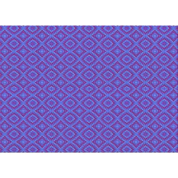 Ahgly Company Indoor Rectangle Patterned Light Slate Blue Area Rugs, 8' x 12'