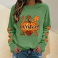 thumbnail image 2 of NMMUED Cute Halloween Sweatshirts for Women Spooky Season Holiday Costume Top for Women 2026 Pullover Tops Graphic Tees Halloween Outfit Women Light Green XL, 2 of 4