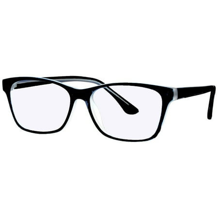 Computer Glasses with Sheer Vision Clear Double Sided AR Scratch Resistant Lenses - Stylish Plastic Frame - 54/38-17-145
