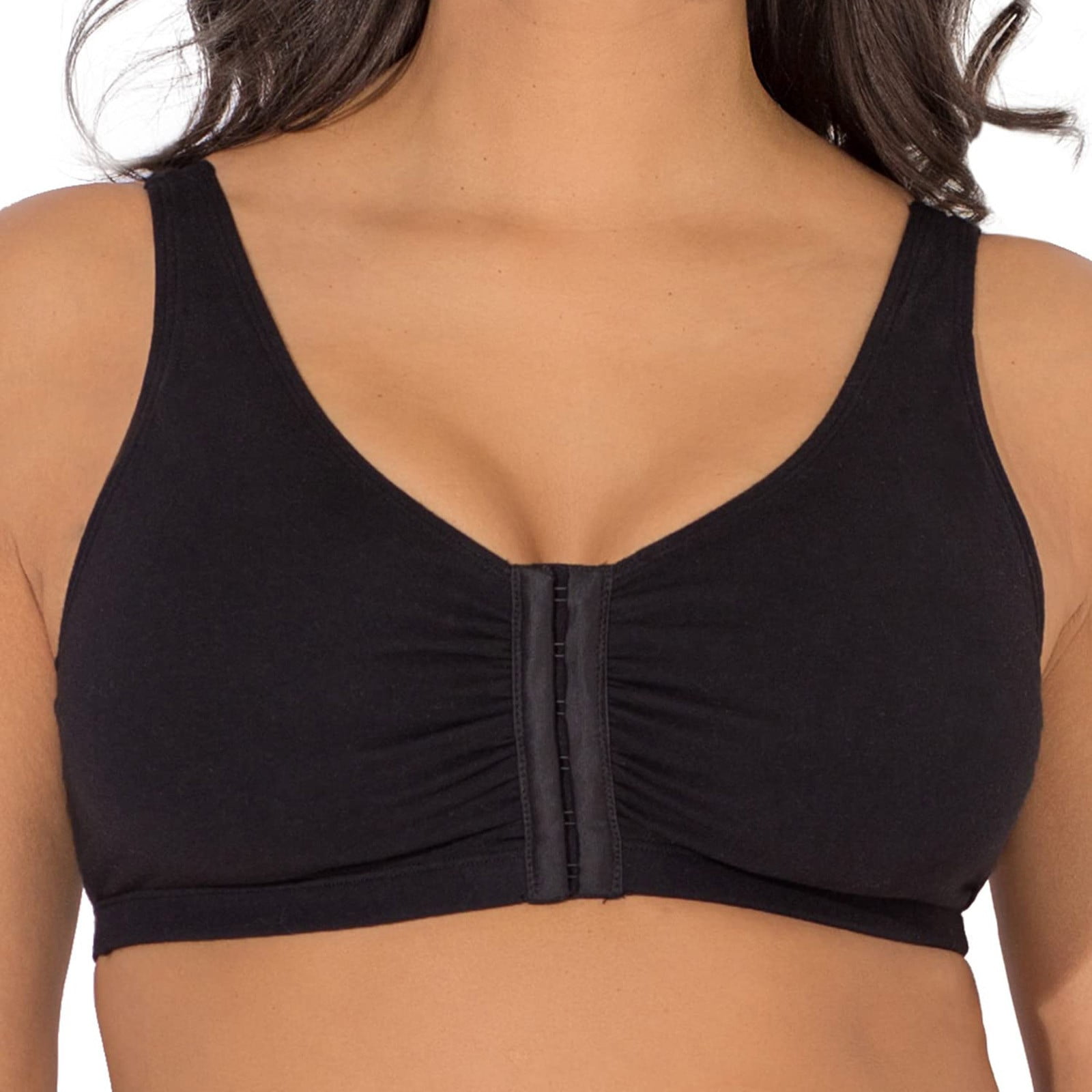 TSADFHJI Women's Large Bra with Front Buckle and No Steel Ring