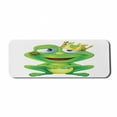 thumbnail image 1 of Animal Computer Mouse Pad, Frog Prince Cartoon Character with Golden Yellow Crown Lipstick Mark on Lips Love, Rectangle Non-Slip Rubber Mousepad Large, 31" x 12" Gaming Size, Multicolor, by Ambesonne, 1 of 2