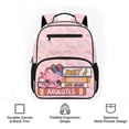 thumbnail image 6 of Pzuqiu Pink Axolotl Print 13.5 Inch Girls School Backpack Lightweight Breathable Preschool Bookbag with Adjustable Straps & Side Mesh Pockets for Kindergarten Elementary, 6 of 7