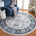 thumbnail image 2 of SAFAVIEH Isabella Kiana Oriental Area Rug, Cream/Navy, 8' x 8' Round, 2 of 8