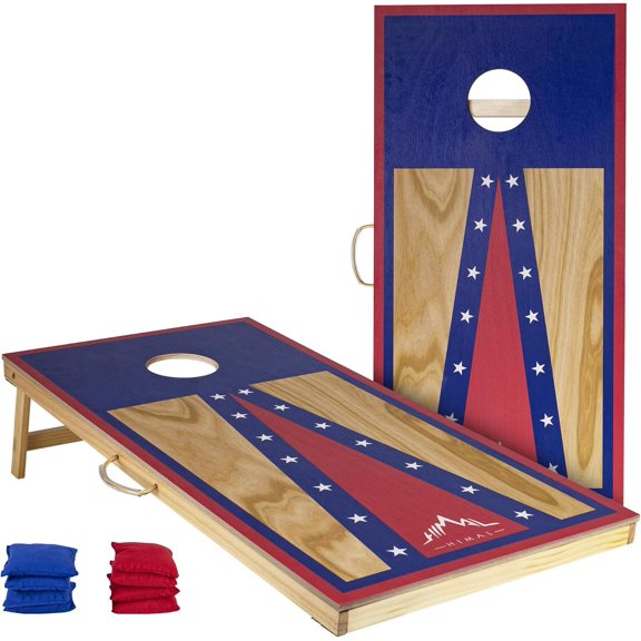 Himal Outdoors Cornhole Board Set, Choose Between 4 x 2 Feet or 3 x 2 Feet Game Boards Includes 8 Corn Hole Toss Bags