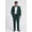 dark green, variant on Men's Big & Tall 2-Piece Suit Set - Single Button for Wedding, Business & Formal Occasions Navy Blue 48