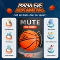 thumbnail image 2 of Balón de baloncesto MAMA EVE talla 7 silencioso, 600 g, para interior, sin aire, 2 of 9