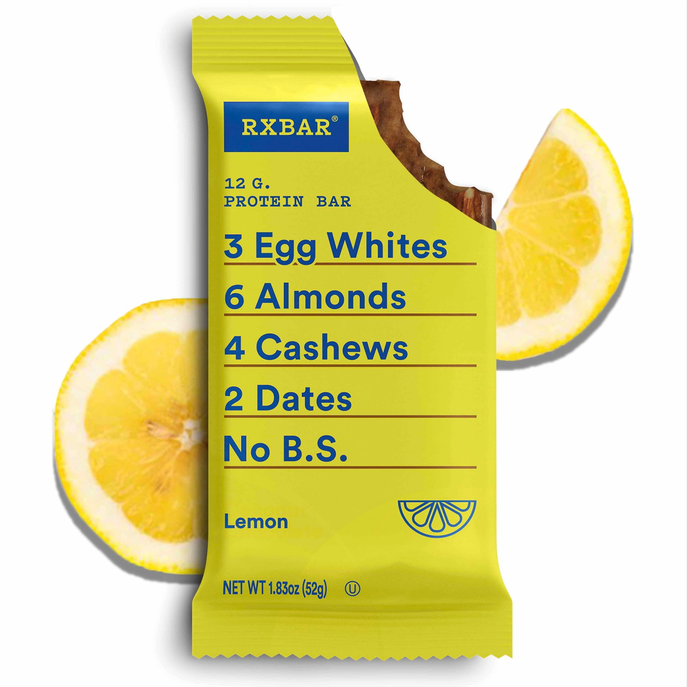 RXBAR Protein Bars Gluten-Free, Lemon, 4 Count