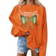 thumbnail image 4 of Blusa holgada de manga larga con estampado de otoño a la moda de Halloween para mujer, jersey informal de cuello redondo, Tops, sudadera Fridja bvmnju6823, 4 of 5