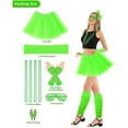 thumbnail image 5 of 70s 80s Fancy Dress Costumes Accessories Set ,6 in 1 Adult Fancy Tutu Skirt Set for Cosplay Party Theme Party, 5 of 6